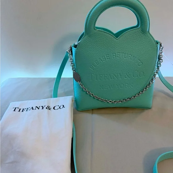 Tiffany & Co. Heart Tote Mini Bag in Tiffany Blue Firm Price - Picture 4 of 4